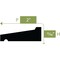 Ekena Millwork LWM187 - 2"H x 5/8"P x 96"L Drip Cap Moulding, PVC LWM187X96SWPV - alternate 3